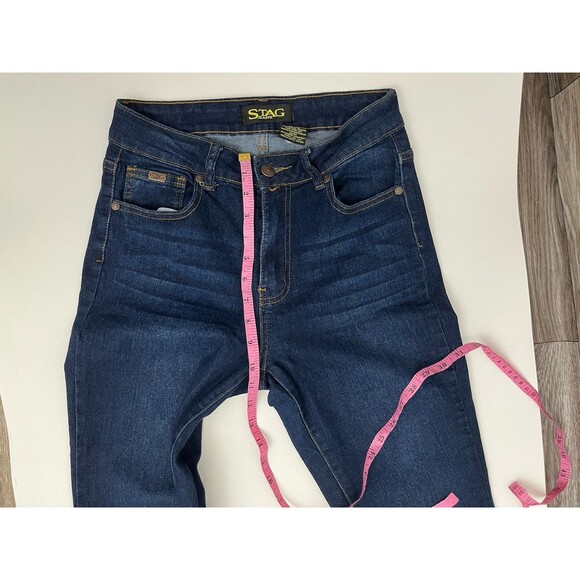 Stag Women’s Jeans Blue Denim Size 5/25 Stretch Flare Leg Mid Rise - Picture 5 of 11